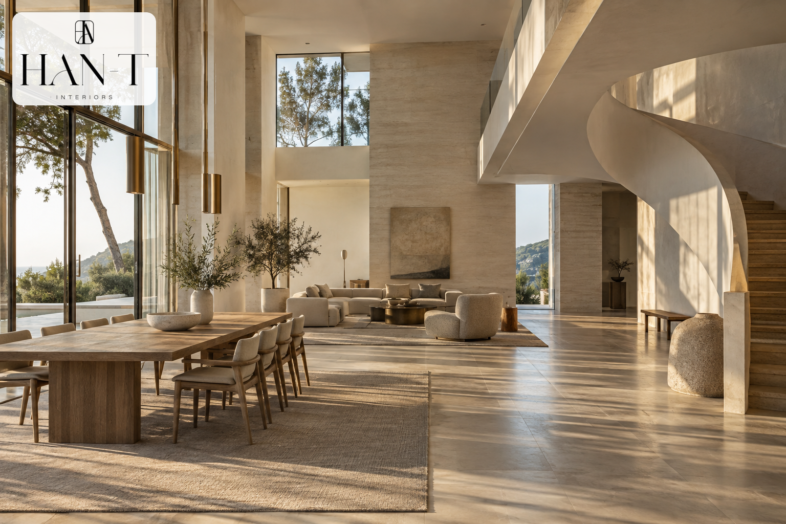 Proportion, daylight and circulation are the foundation of a calm luxury interior.