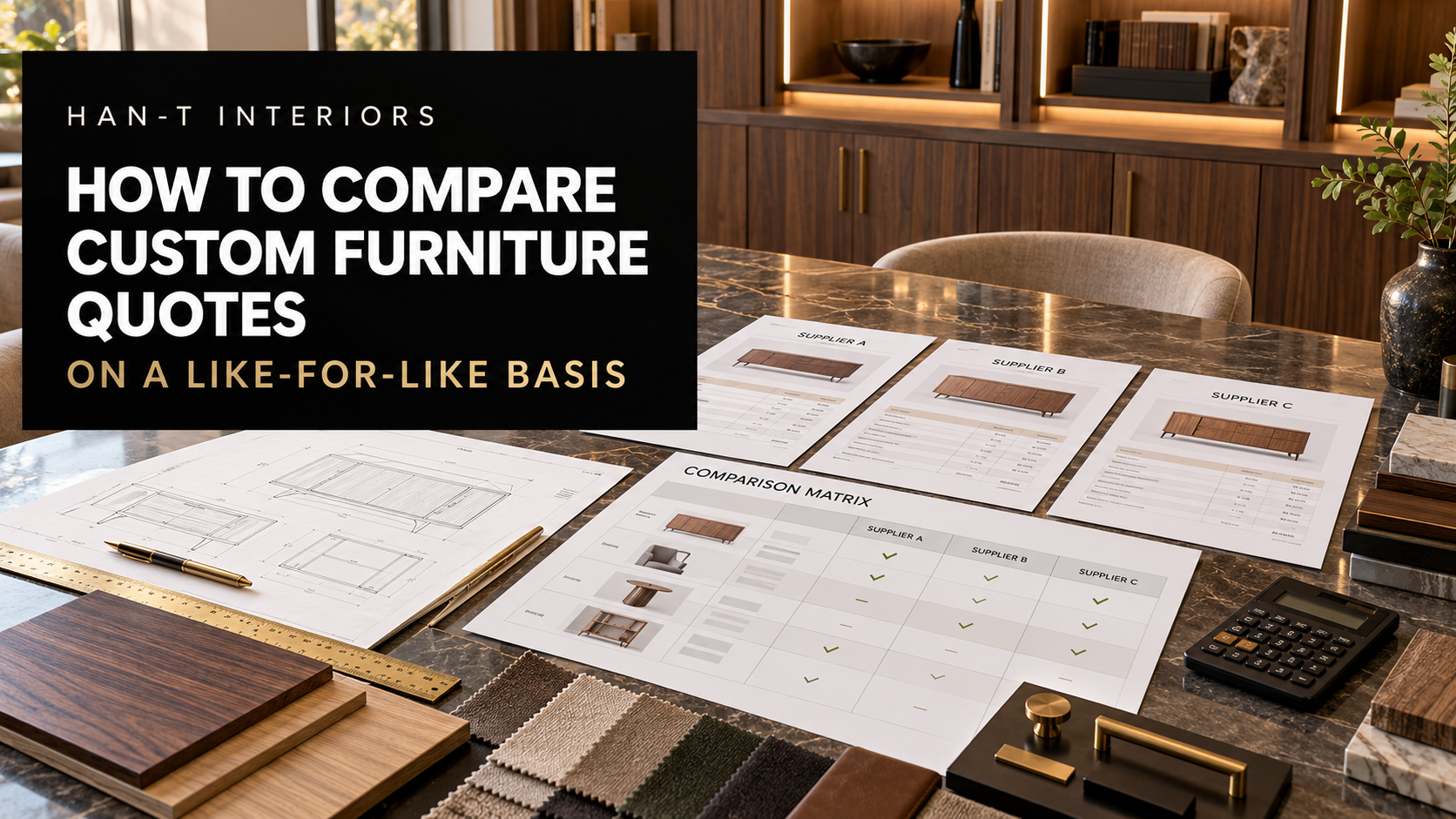 How to Compare Custom Furniture Quotes